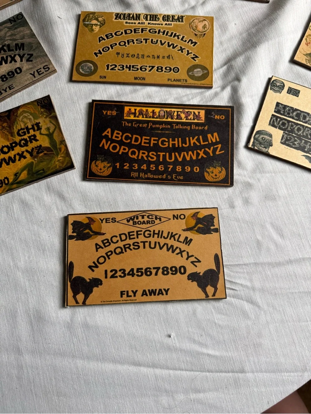 13 Talking Spirit Boards Miniature Sampler Set - Black and Red